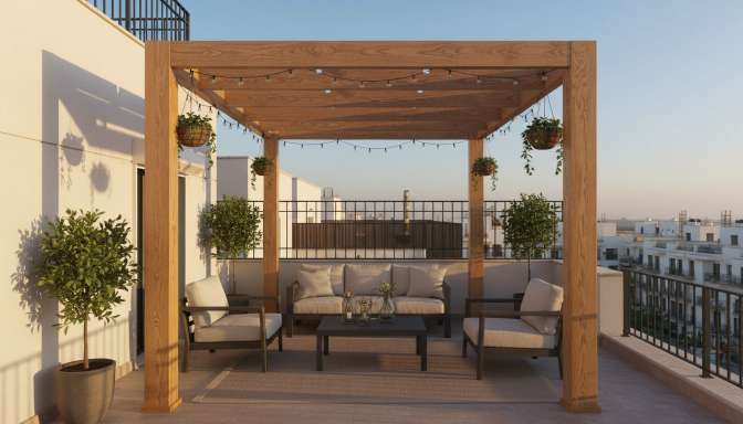 برجولات خشب | تصميم حصري لمساحتك الخارجية يجمع بين الجمال والمتانة